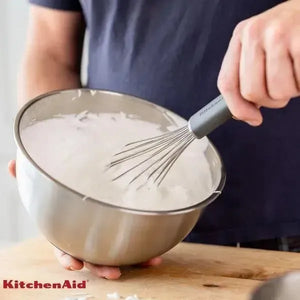 Batedor de Ovos Profissional Fouet Inox Cinza KitchenAid