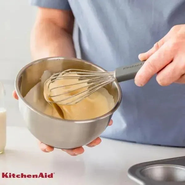 Batedor de Ovos Profissional Fouet Inox Cinza KitchenAid