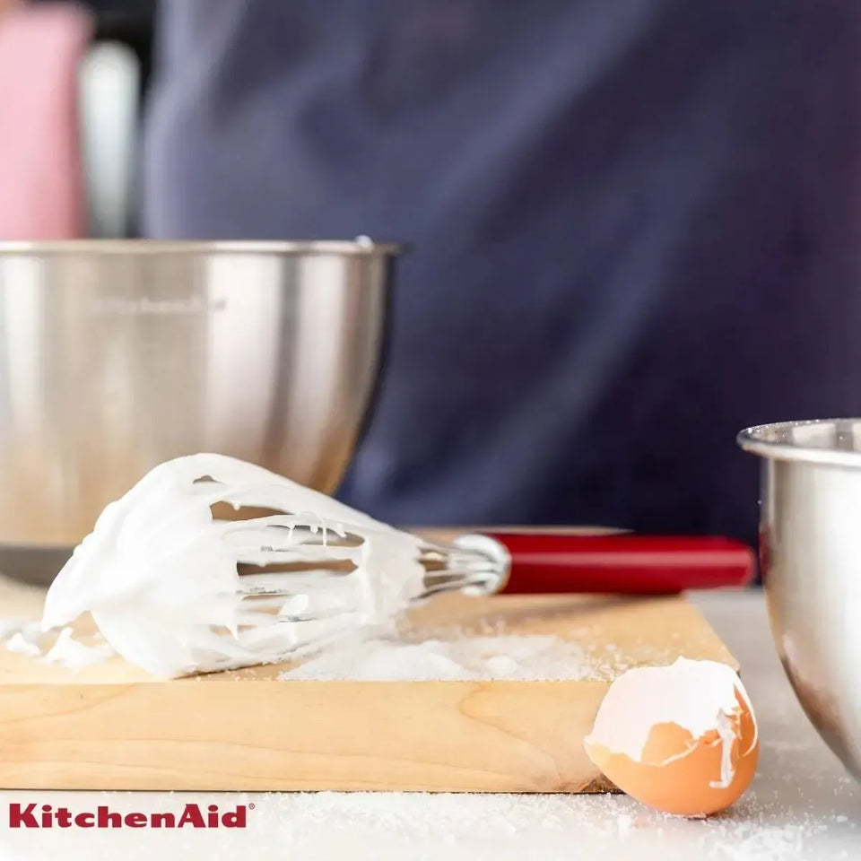 Batedor de Ovos Profissional Fouet Inox Vermelho KitchenAid