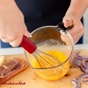 Batedor de Ovos Profissional Fouet Inox Vermelho KitchenAid