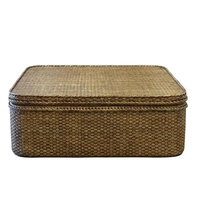 Baú/Mesa de Centro Retangular em Rattan Bahali 120x70x42cm