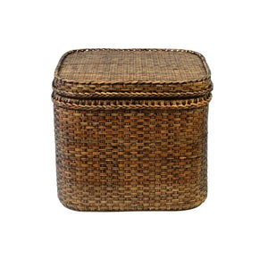 Baú/Mesa de Centro Retangular em Rattan Bahali 60x60x50cm
