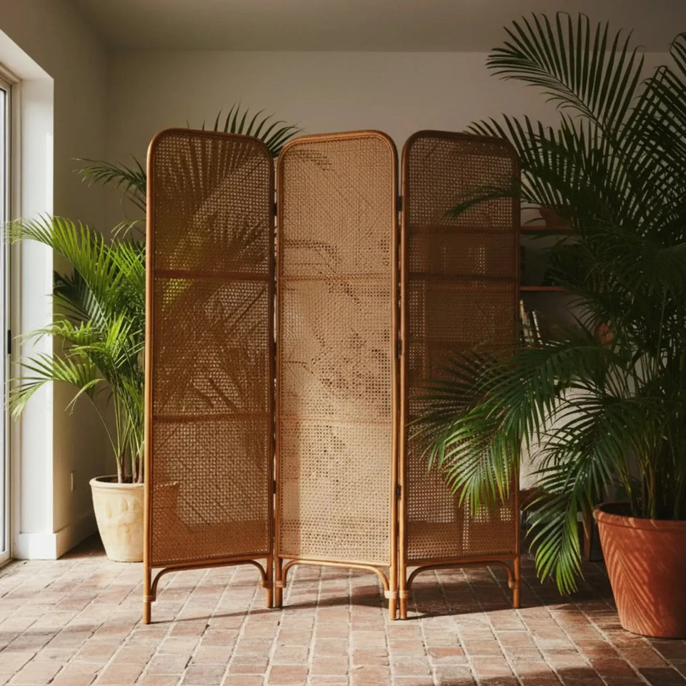 Biombo Mandola Rattan Bahali 45x5x160cm