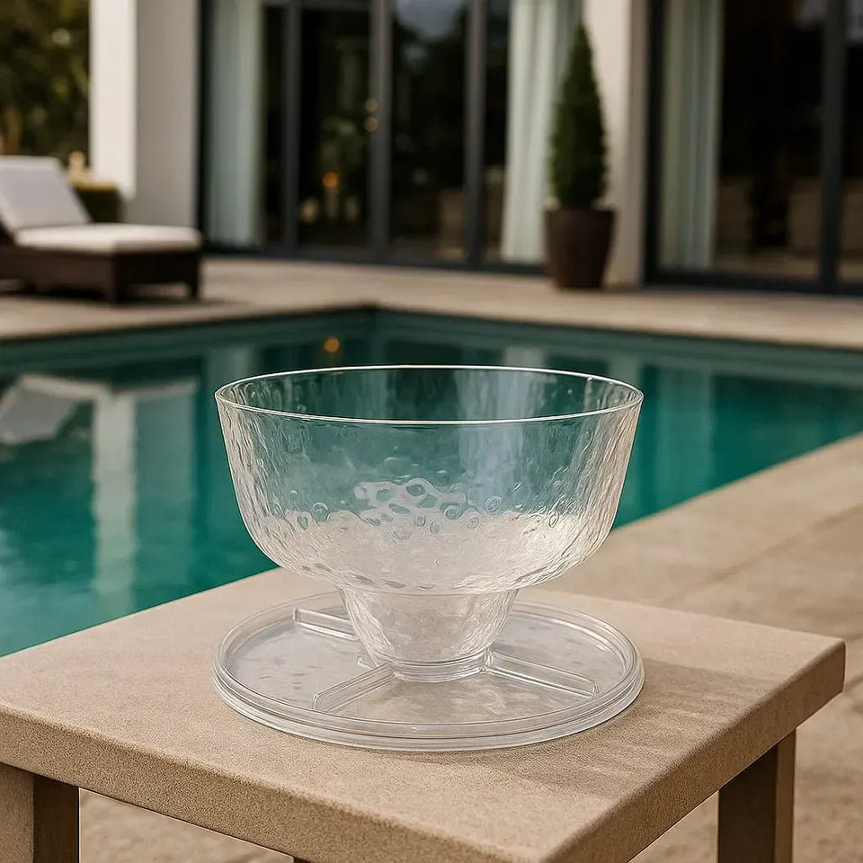 Boleira 4 em 1 Acrílico Detalhe Textura Transparente 23x31cm