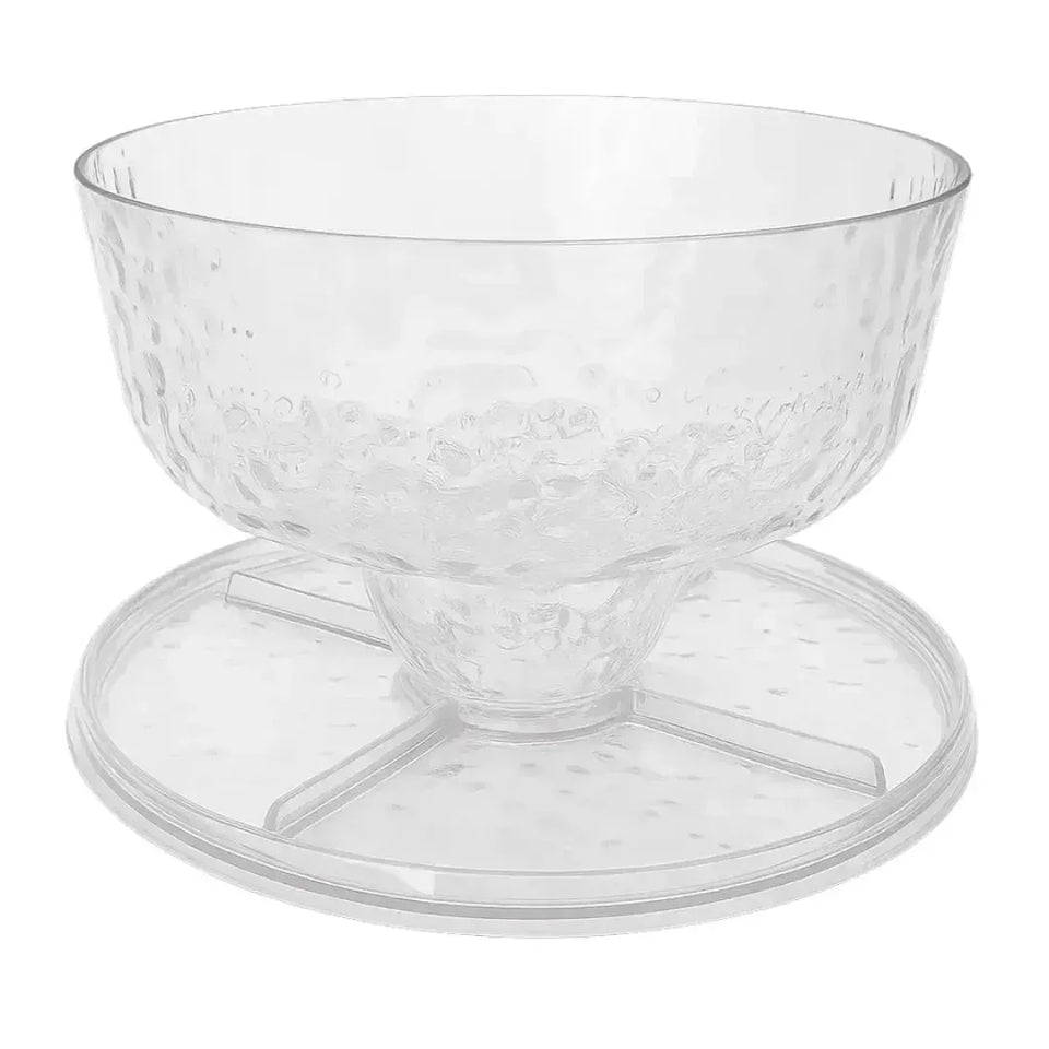 Boleira 4 em 1 Acrílico Detalhe Textura Transparente 23x31cm