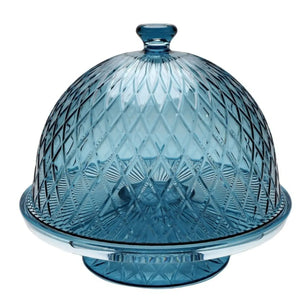 Boleira 4 em 1 Acrílico Lapidada Azul 27x31cm