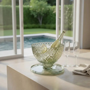 Boleira 4 em 1 Acrílico Lapidada Verde 27x31cm