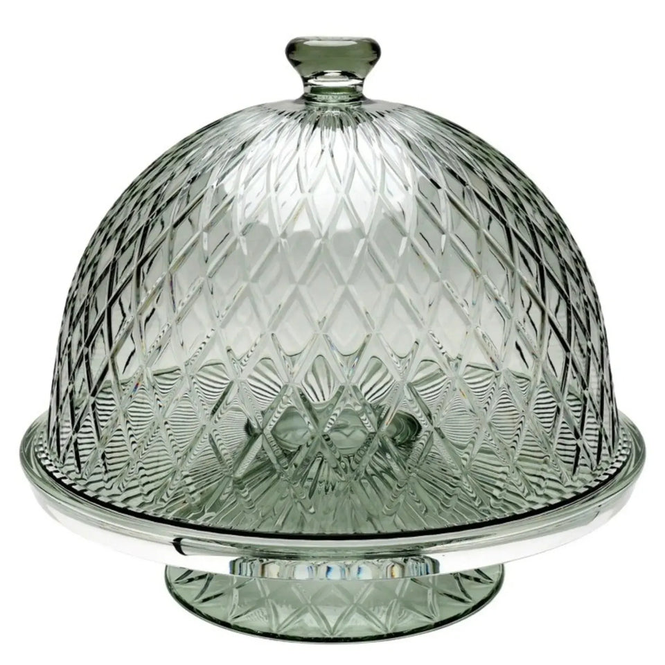 Boleira 4 em 1 Acrílico Lapidada Verde 27x31cm