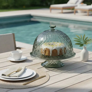 Boleira 4 em 1 Acrílico Lapidada Verde 27x31cm