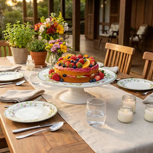 Boleira Grande Coup Picnic 34cm Cerâmica Alleanza