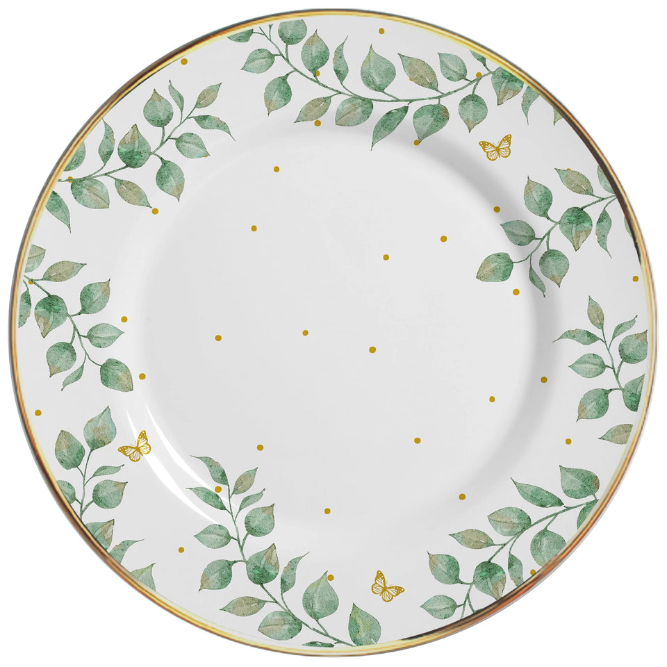 Boleira Grande Donatella Filete Ouro 34cm Cerâmica Alleanza