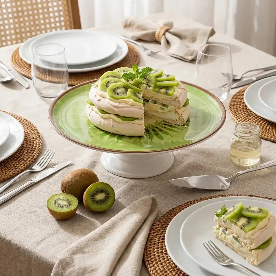 Boleira Média Coup Kiwi 29cm Cerâmica Alleanza