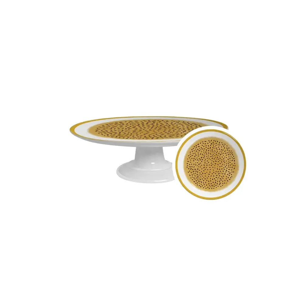 Boleira Pequena Coup Maracujá 21cm Cerâmica Alleanza