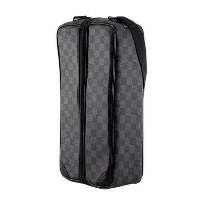 Bolsa Térmica Porta Vinho Lisa Cinza para 2 Vinhos