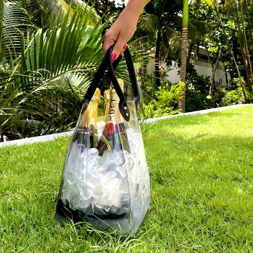Bolsa para Gelo com Alça de Couro Ecológico