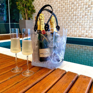 Bolsa para Gelo com Alça de Couro Ecológico
