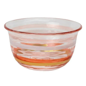 Bowl Acrílico Detalhe Degradê Rose 14x14x7,5cm