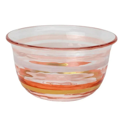 Bowl Acrílico Detalhe Degradê Rose 14x14x7,5cm