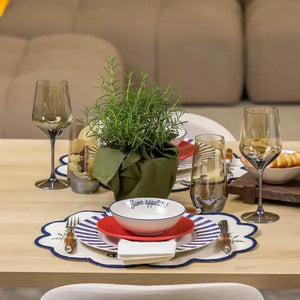 Bowl Aquarelle Boun Appetito Cerâmica Azul 15,5cm Copa&Cia