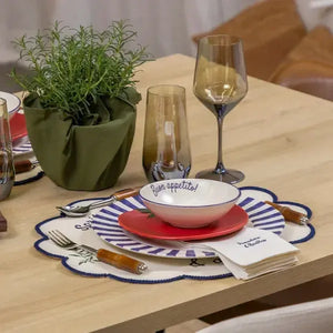 Bowl Aquarelle Boun Appetito Cerâmica Azul 15,5cm Copa&Cia