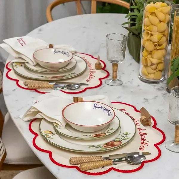 Bowl Aquarelle Boun Appetito Cerâmica Vermelho 15,5cm Copa&Cia