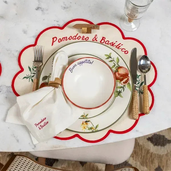 Bowl Aquarelle Boun Appetito Cerâmica Vermelho 15,5cm Copa&Cia