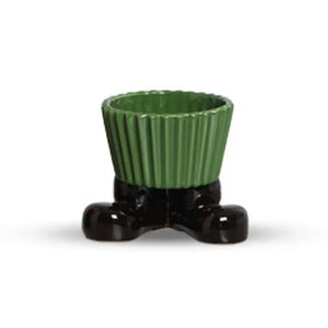 Bowl Bota Verde Cerâmica Toys Christmas 15x9x12cm Scalla