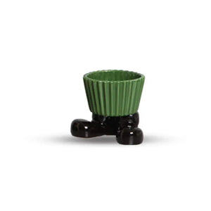 Bowl Bota Verde Cerâmica Toys Christmas 15x9x12cm Scalla