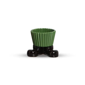 Bowl Bota Verde Cerâmica Toys Christmas 15x9x12cm Scalla