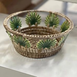 Bowl Grande Fibra Natural Palmeira 15x30cm