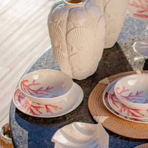 Bowl Melamina Desenho Coral 18x16,5x5,6cm