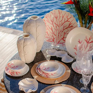 Bowl Melamina Desenho Coral 18x16,5x5,6cm