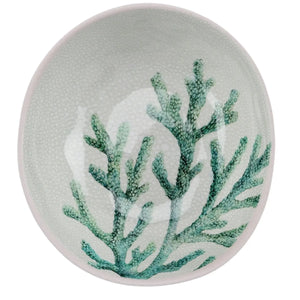 Bowl Melamina Desenho Coral Verde 18x16,5x5,6cm