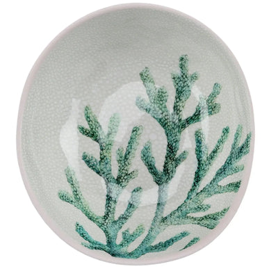 Bowl Melamina Desenho Coral Verde 18x16,5x5,6cm
