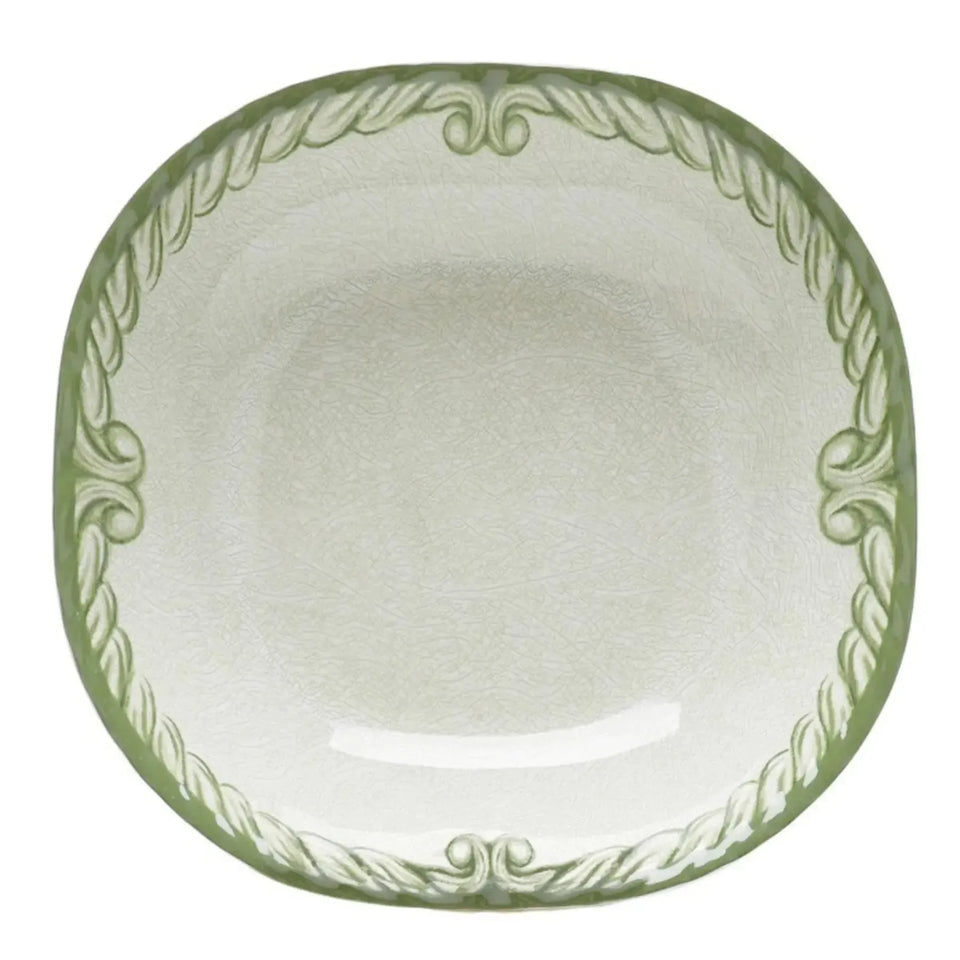 Bowl Melamina Desenho Corda Classica Verde 19x19x5cm