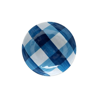Bowl Melamina Xadrez Azul 18,8x18,8x6cm