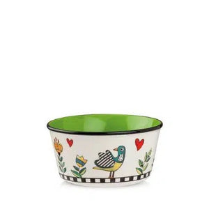 Bowl New Bone China Porcelana Verde Cocoricó 460ml Egan