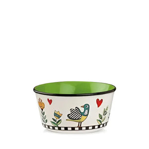 Bowl New Bone China Porcelana Verde Cocoricó 460ml Egan