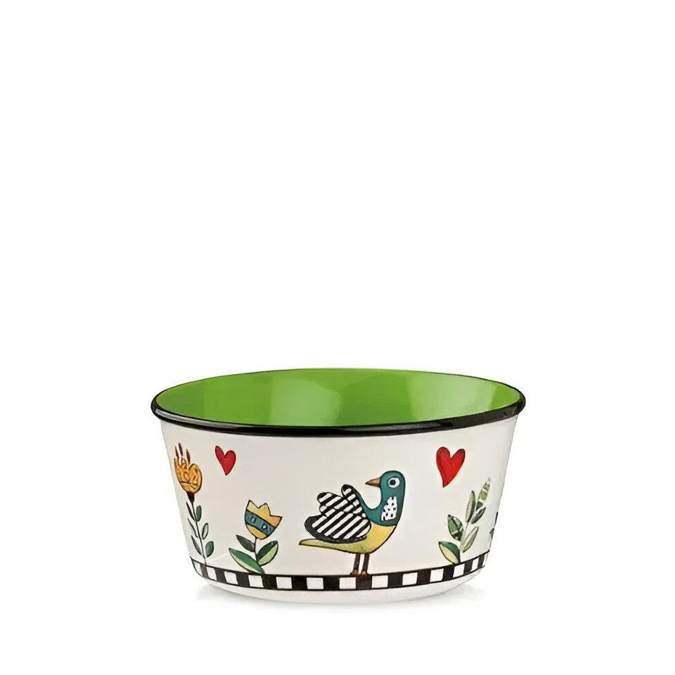 Bowl New Bone China Porcelana Verde Cocoricó 460ml Egan