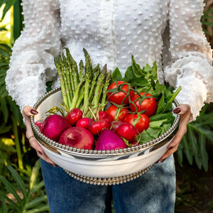 Bowl de Cerâmica Bolinhas Object Bahali 33cm