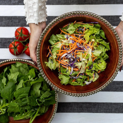 Bowl de Madeira Bolinhas Object Bahali 33cm