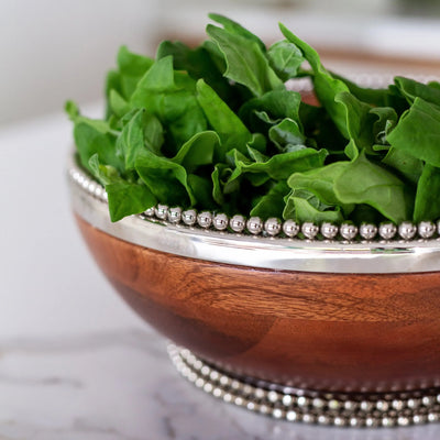 Bowl de Madeira Bolinhas Object Bahali 33cm