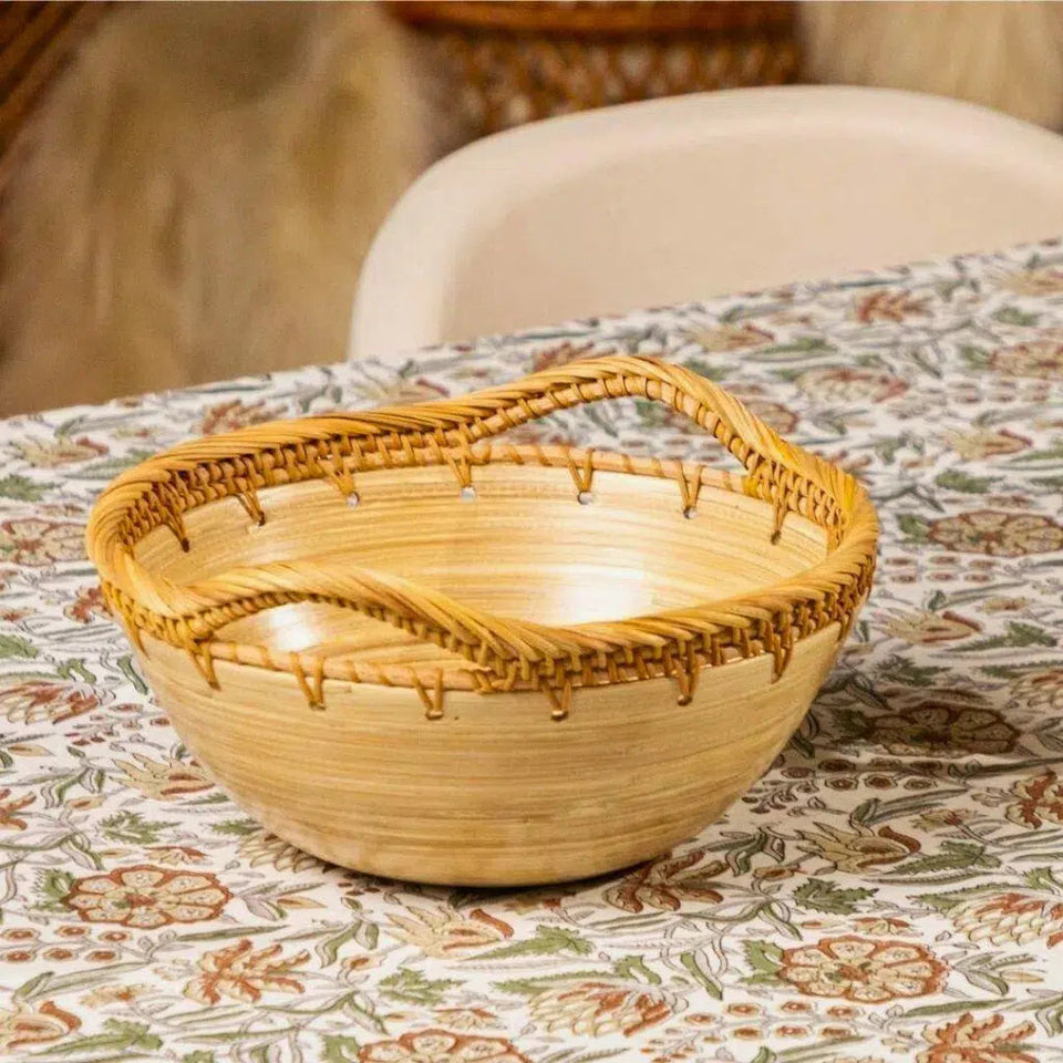 Bowl em Rattan com Alças Duo 25,5cm