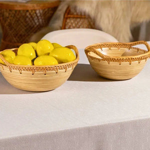 Bowl em Rattan com Alças Duo 31cm