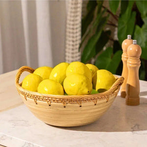 Bowl em Rattan com Alças Duo 31cm