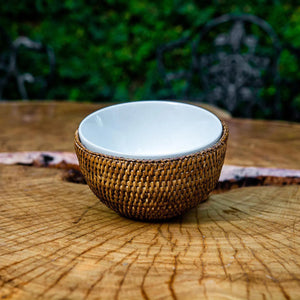 Bowl em Rattan com Suporte Bahali 15cm