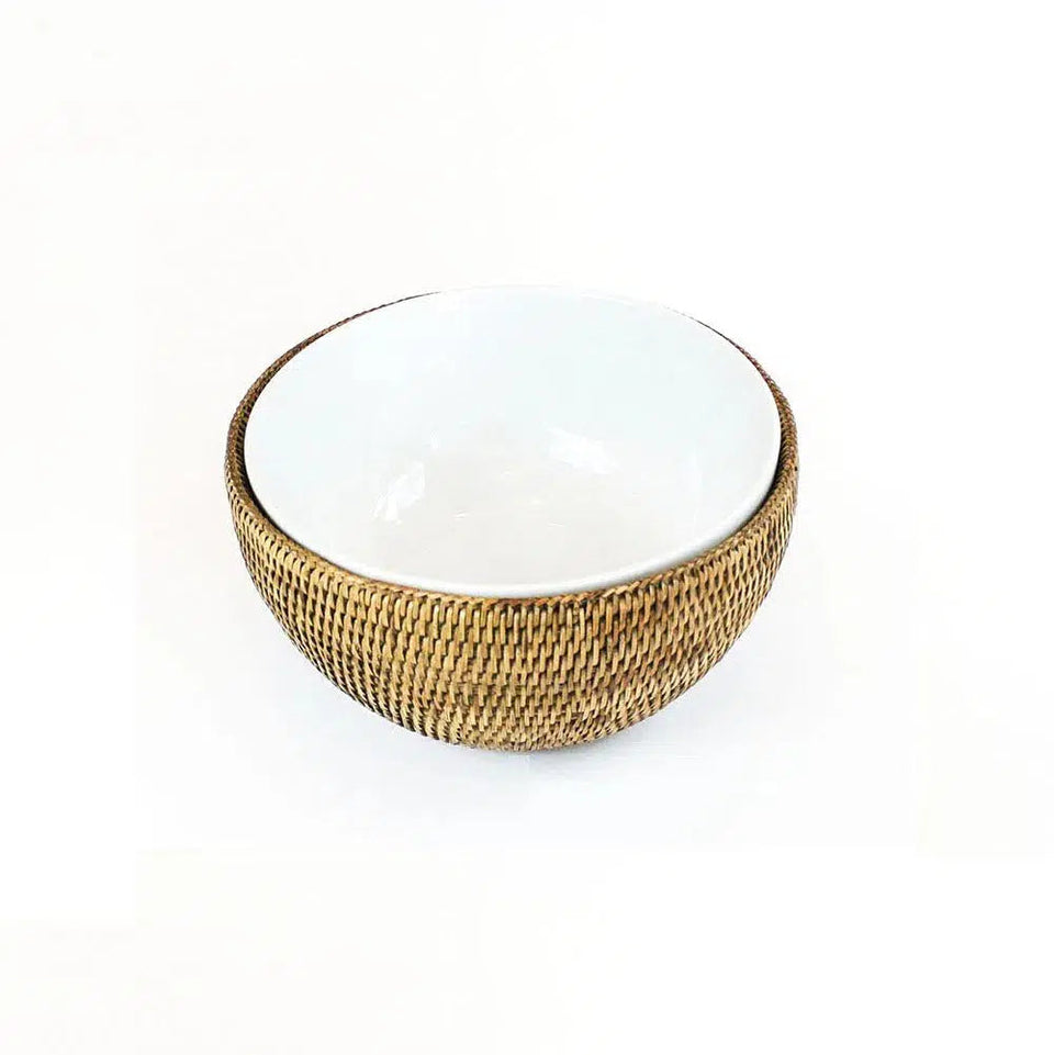 Bowl em Rattan com Suporte Bahali 18cm