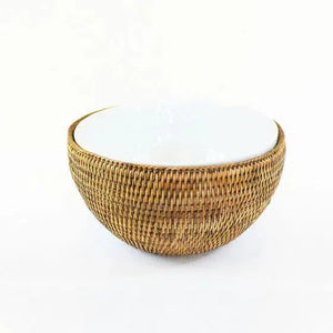 Bowl em Rattan com Suporte Bahali 18cm