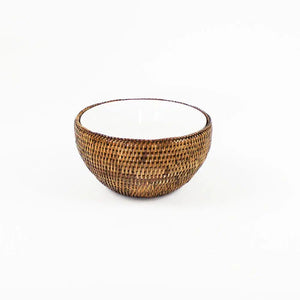 Bowl em Rattan com Suporte Bahali 21cm