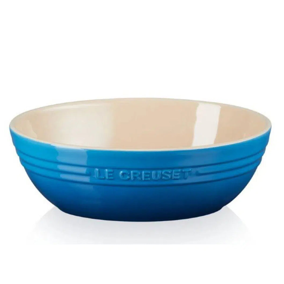 Bowl para Servir Oval Cerâmica Azul Marseille 29cm Le Creuset